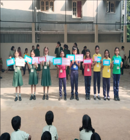 Enhancing Hindi Skills in School Assembly