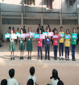 Enhancing Hindi Skills in School Assembly