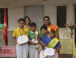 Winners of interschool competition held at Jain Public School